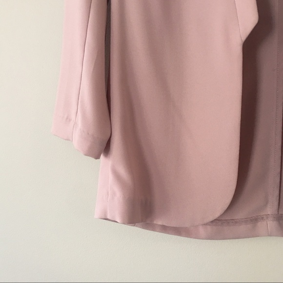 H&M Dusty Rose Pink Unstructured Casual Blazer - Picture 6 of 6